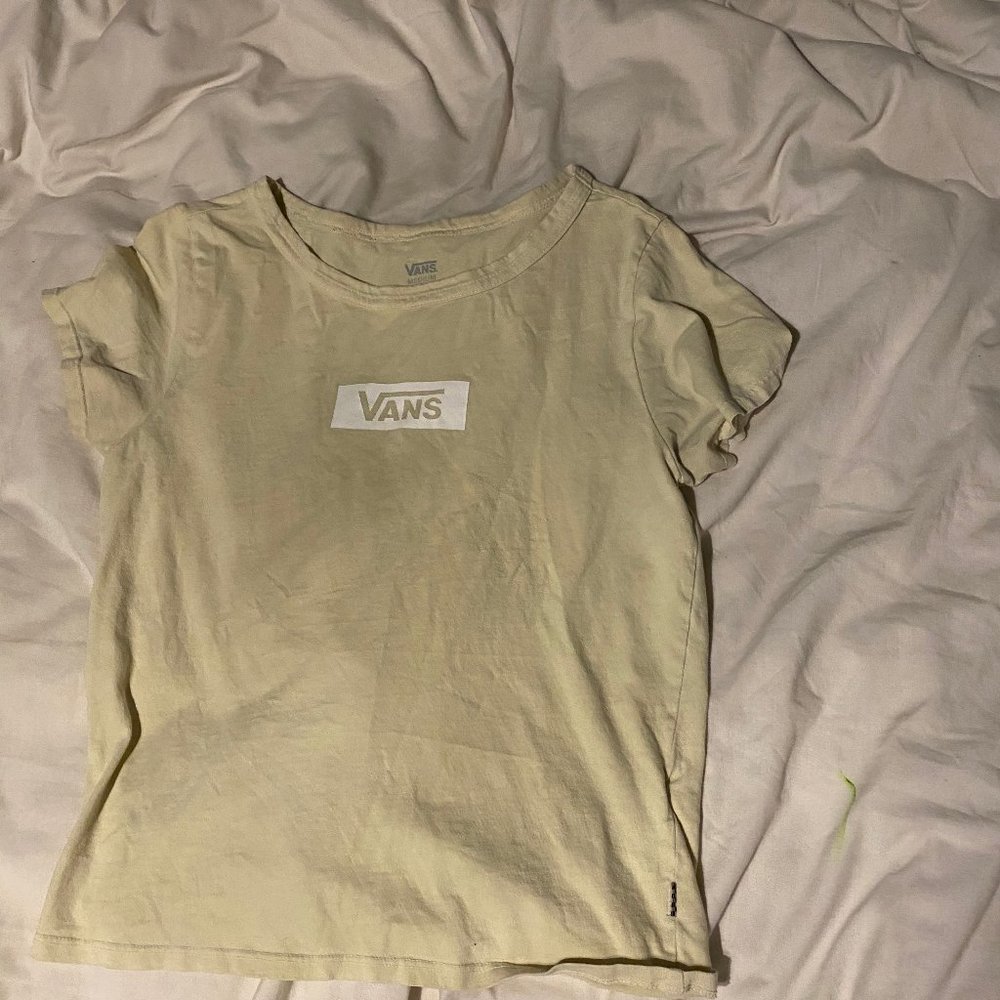 Yellow vans tee